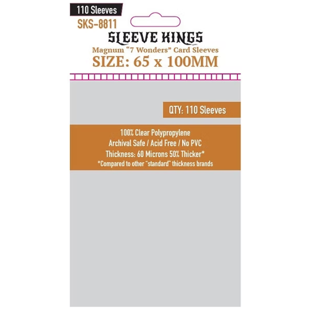 453.png "7 Wonders" Magnum Card Sleeves (65x100mm) - Image 1